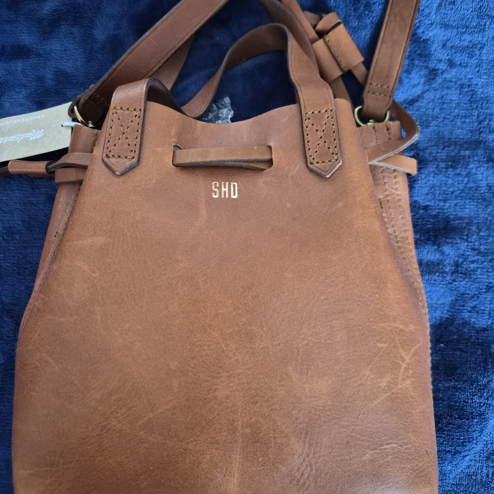 Madewell Tan Leather Crossbody Bag